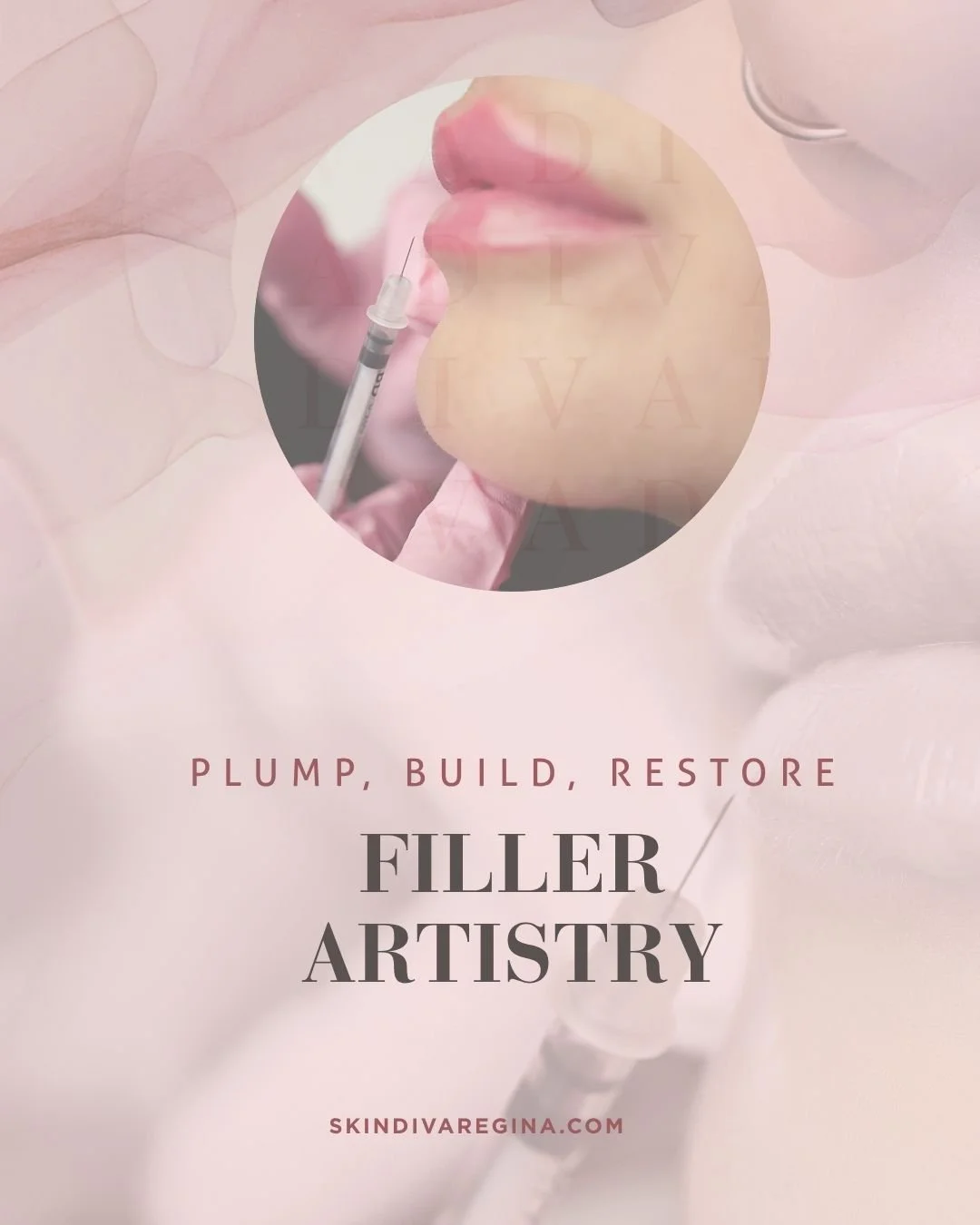 Filler artistry at Skin Diva Regina