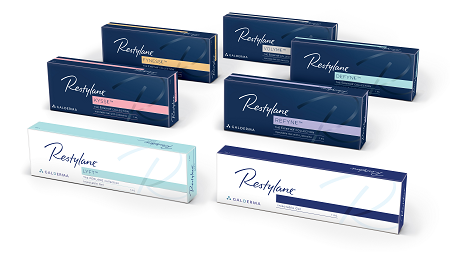 The Restylane family of hyaluronic acid dermal fillers by Galderma